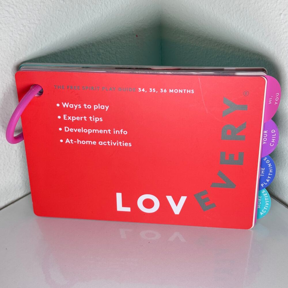 Lovevery The Free Spirit Play Guide Montessori‎ Activity Book For 34-36 Months
